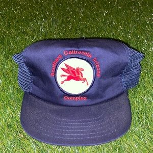Vintage Mobil racing SnapBack hat